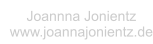 Joannna Jonientz www.joannajonientz.de
